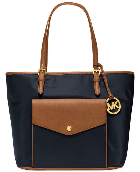 michael kors black nylon tote bag|michael kors black ribbed purses.